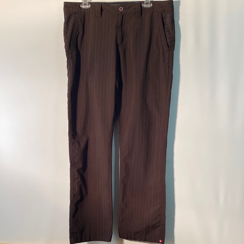 Quiksilver Men's Brown Pinstripe Pants
